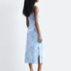 Asymmetrisk midikjole med paisley-mønster Asymmetrisk midikjole med paisley-mønster