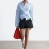 Avslappede denimshorts