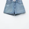 Avslappede denimshorts