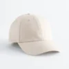 Baseballcap i bomull og lin