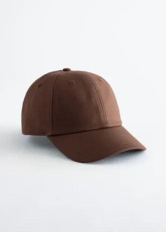 Baseballcap i bomull og lin Baseballcap i bomull og lin