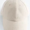 Baseballcap i bomull og lin