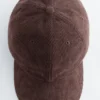 Baseballcap i kordfløyel