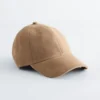 Baseballcap i semsket skinn