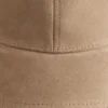 Baseballcap i semsket skinn