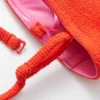 Bikini-top med strukturert overdel