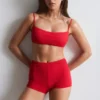 Bikinishorts med høy midje