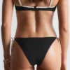 Bandeau-bikini-topp med snøring foran