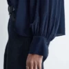 Bluse med ballongerm