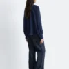 Bluse med ballongerm