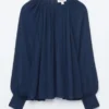 Bluse med ballongerm