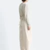 Bluse med rynket belte Bluse med rynket belte
