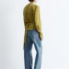 Bluse med rynket belte Bluse med rynket belte