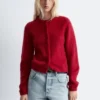 Børstet strikket Cardigan Børstet strikket Cardigan