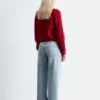 Børstet strikket Cardigan Børstet strikket Cardigan