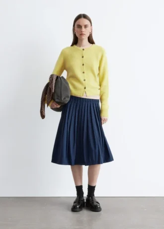 Cardigan i alpakablanding
