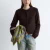 Cardigan i alpakablanding