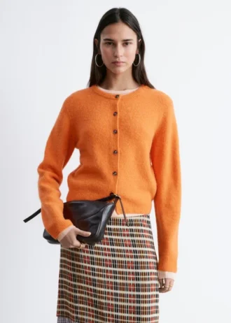 Cardigan i alpakablanding