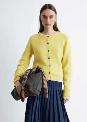 Cardigan i alpakablanding