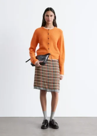 Cardigan i alpakablanding