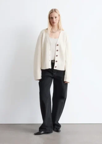 Cardigan i merinoull