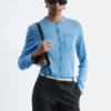 Cardigan i silke-blanding Cardigan i silke-blanding