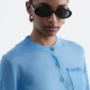 Cardigan i silke-blanding Cardigan i silke-blanding