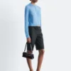 Cardigan i silke-blanding Cardigan i silke-blanding