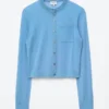 Cardigan i silke-blanding Cardigan i silke-blanding