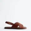 Crossover-sandaler i skinn Crossover-sandaler i skinn