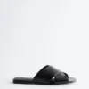 Crossover-sandaler i skinn