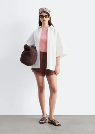 Crossover-sandaler i skinn