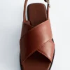 Crossover-sandaler i skinn Crossover-sandaler i skinn