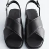 Crossover-sandaler i skinn Crossover-sandaler i skinn
