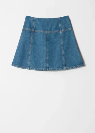 Denim-miniskjørt