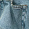 Denim-miniskjørt