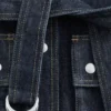 Denimjakke med snørebelte