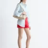 Denimshorts med høy midje