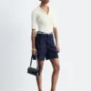 Denimshorts med høy midje Denimshorts med høy midje