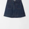 Denimshorts med høy midje Denimshorts med høy midje