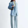 Dobbeltradet ullblazer Dobbeltradet ullblazer