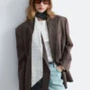 Dobbeltradet ullblazer