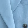 Dobbeltradet ullblazer Dobbeltradet ullblazer