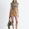 Drapert jersey-top