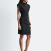 Drapert minikjole i jersey Drapert minikjole i jersey