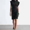 Drapert minikjole i jersey Drapert minikjole i jersey