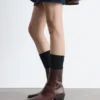 Elegante cowboystøvler i skinn
