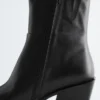 Elegante cowboystøvler i skinn