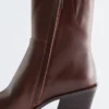 Elegante cowboystøvler i skinn