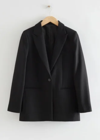 Enkeltspent ullblazer